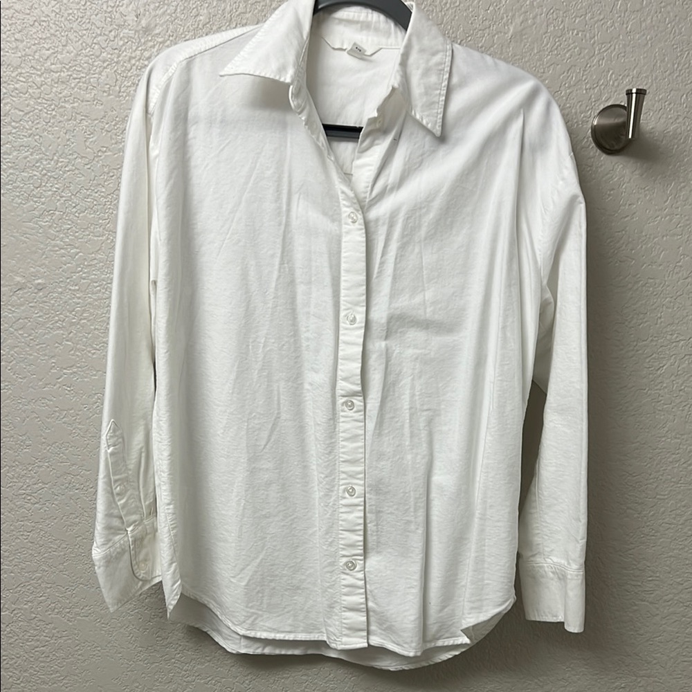 Classic White Button-Up Shirt